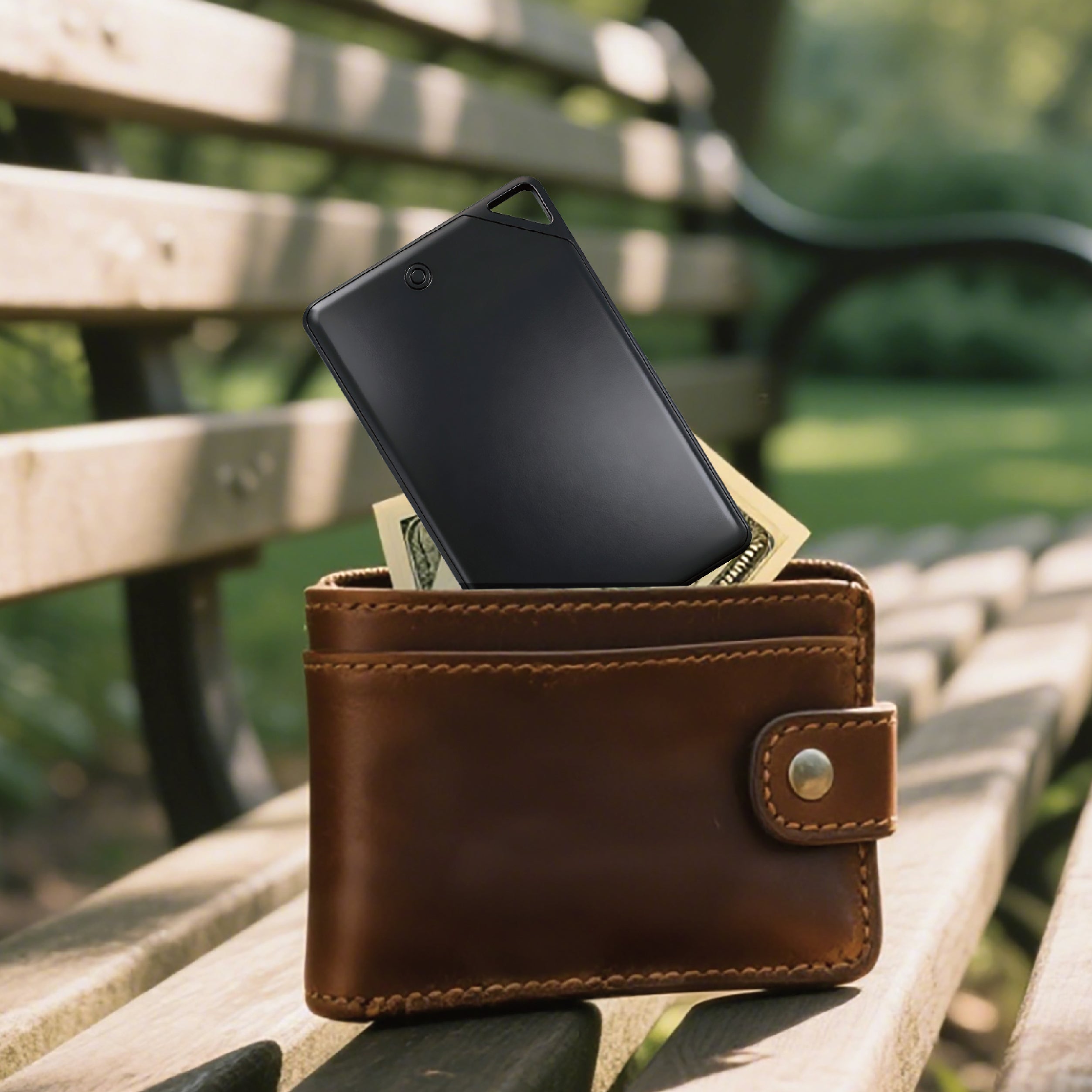 FOONCH Slim Find My Card with Qi Wireless Charging, Ultra-Thin Item Finder for Apple Find My Network, Wallet Keys Luggage Locator