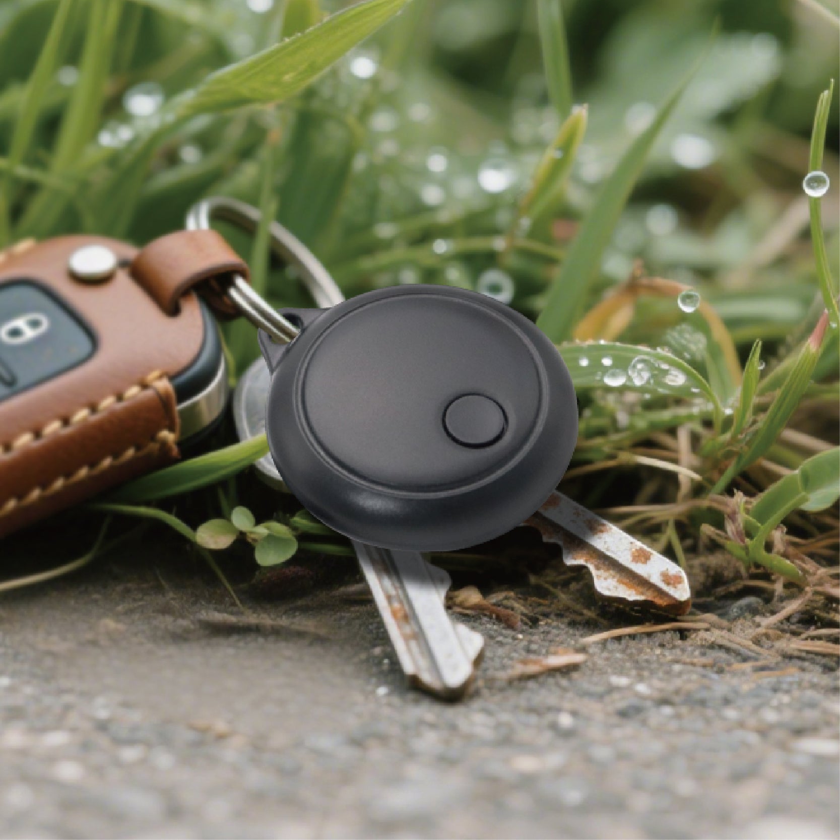 FOONCH Round Smart Finder for Apple Find My Network, Wireless Bluetooth Item Locator for Keys, Wallet, Luggage, Backpack & Electronic Devices